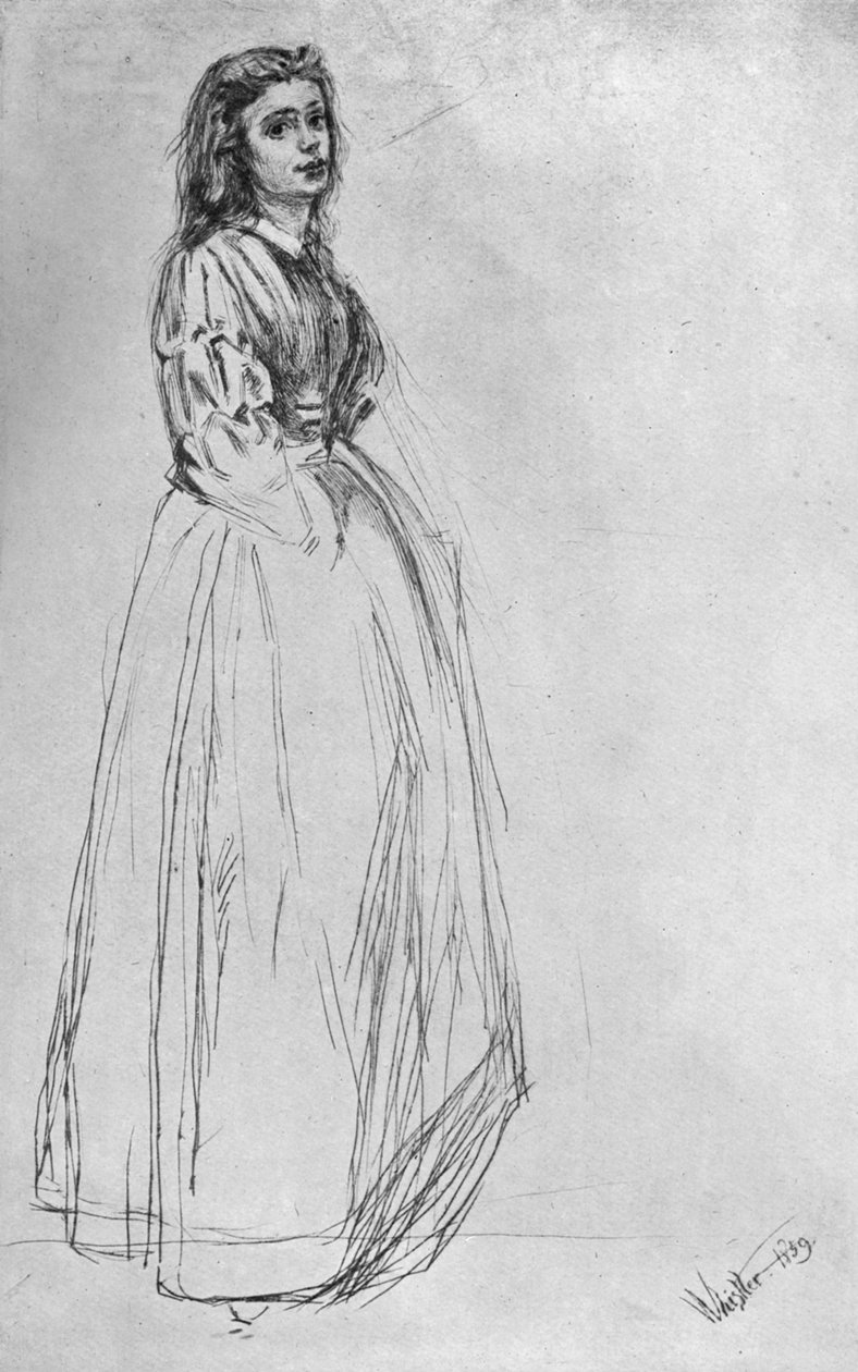 Fumette, debout 1859, 1904 - James Abbott McNeill Whistler
