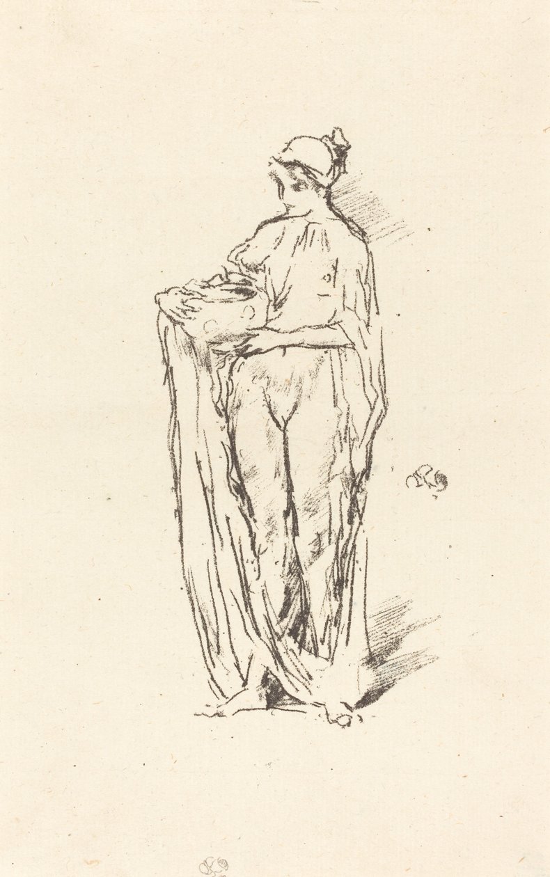 Fille avec bol, 1895 - James Abbott McNeill Whistler