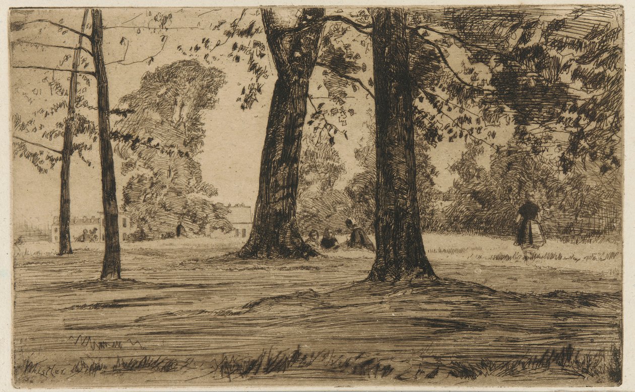 Parc de Greenwich, 1859 - James Abbott McNeill Whistler