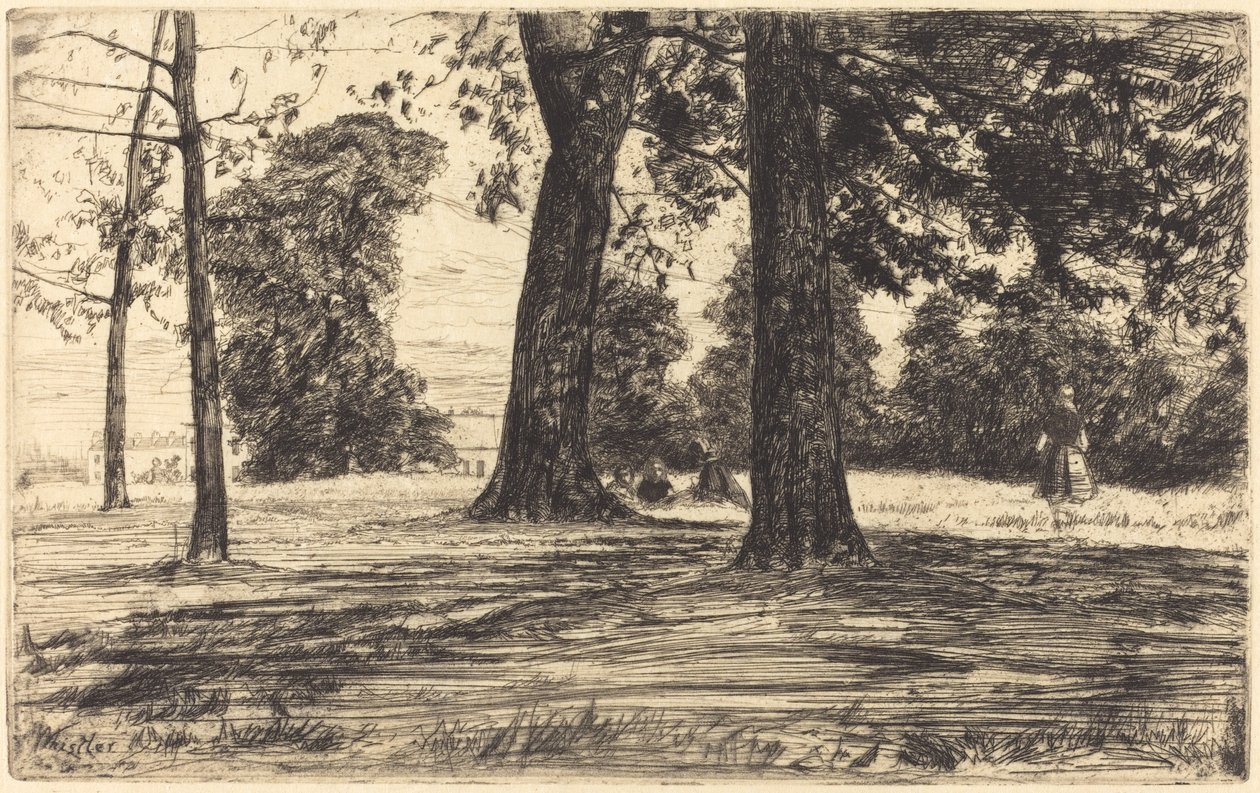Parc de Greenwich, 1859 - James Abbott McNeill Whistler