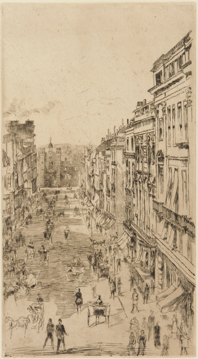 Rue St. James, 1878 - James Abbott McNeill Whistler