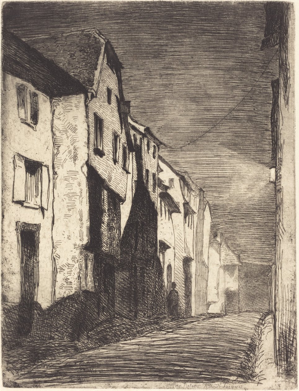 Rue à Saverne, 1858 - James Abbott McNeill Whistler