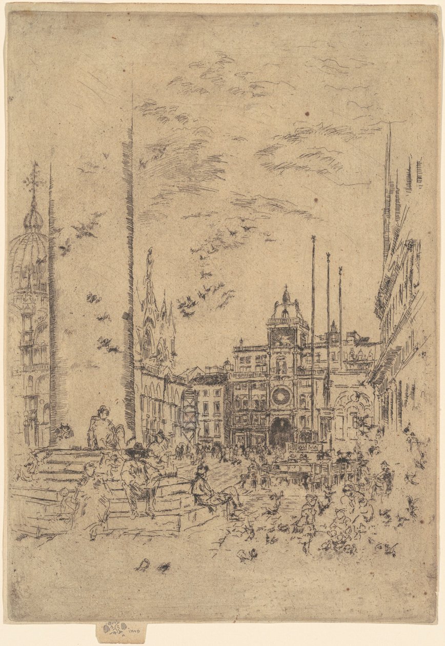 La Piazzetta, 1879-1880 - James Abbott McNeill Whistler