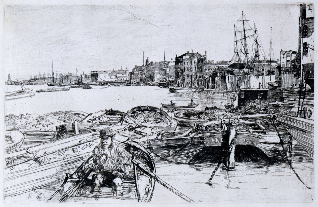 Le Bassin - James Abbott McNeill Whistler