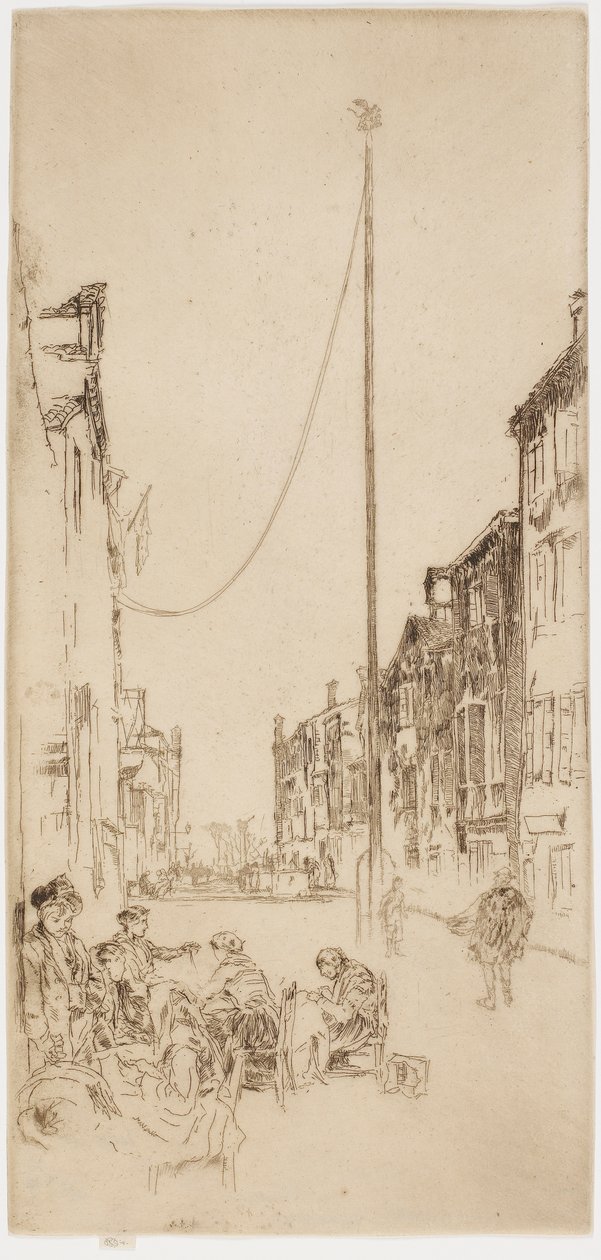 Le Mât vénitien, 1879-1880 - James Abbott McNeill Whistler