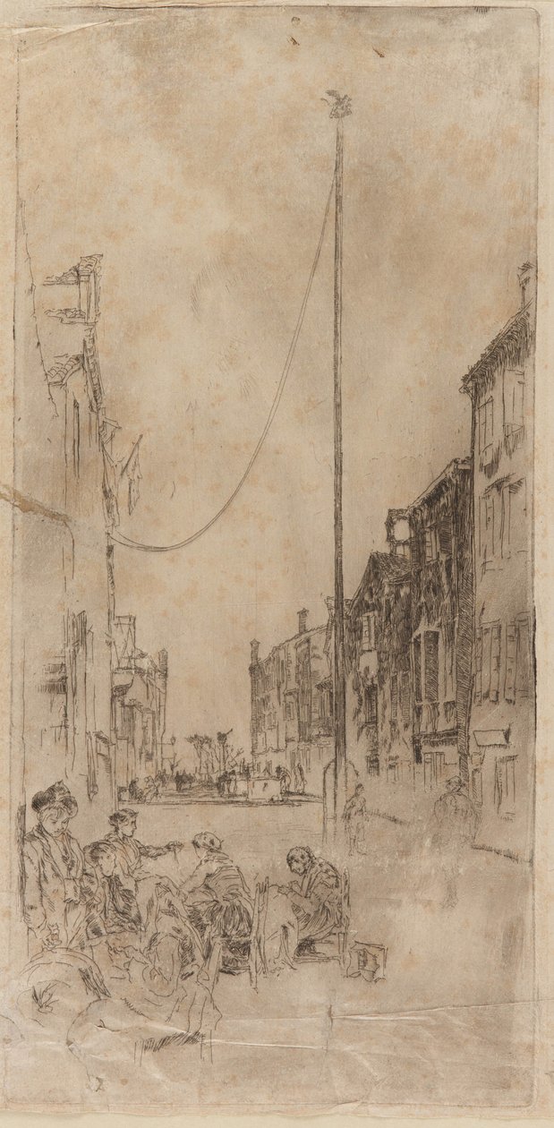 Le mât vénitien, 1879-1880 - James Abbott McNeill Whistler