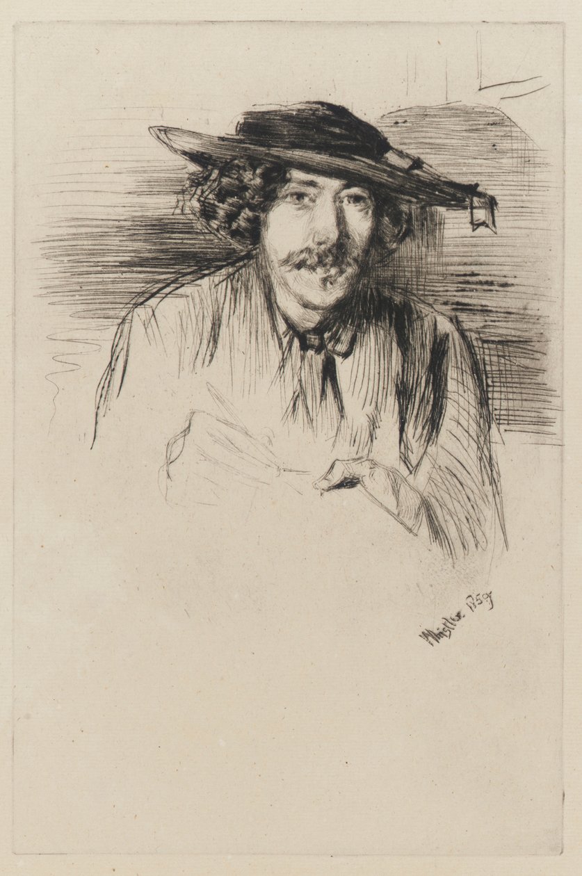 Whistler avec un chapeau, 1859 - James Abbott McNeill Whistler