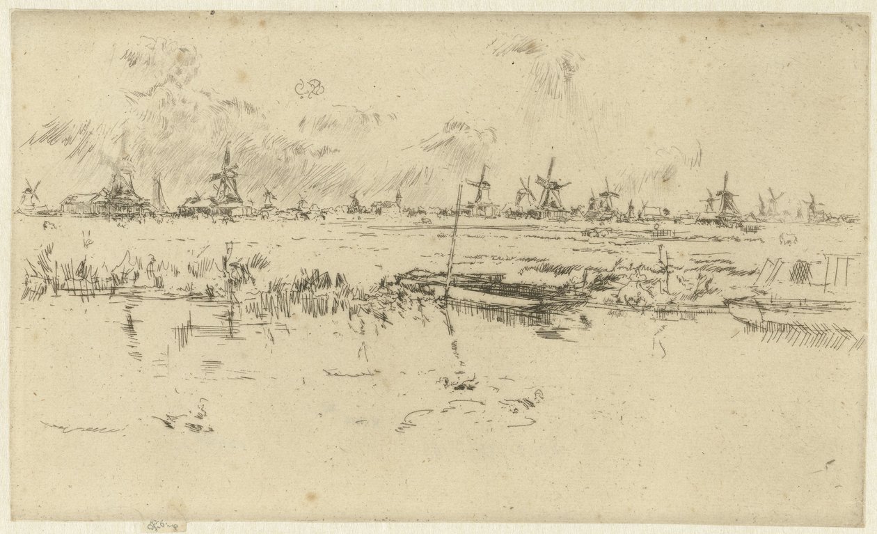 Zaandam - James Abbott McNeill Whistler