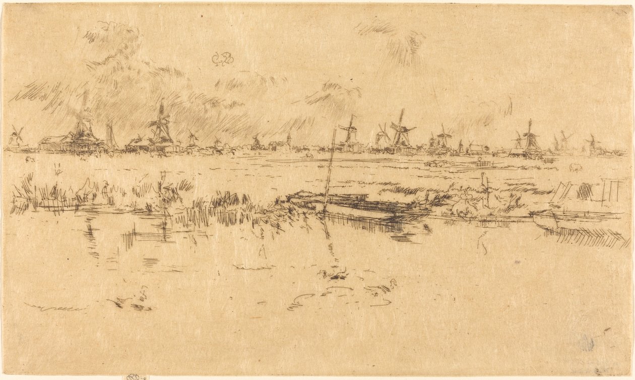 Zaandam, 1889 - James Abbott McNeill Whistler