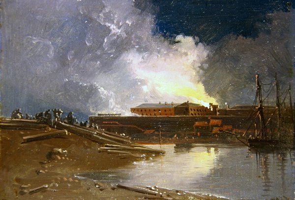 Bristol en feu - James Baker Pyne