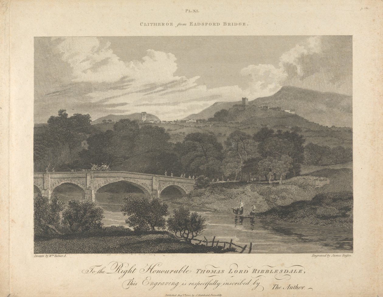 Clitheros depuis le pont d