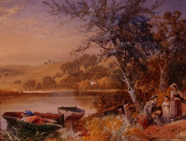 Au Bord du Lac (détail) - James Burrell Smith