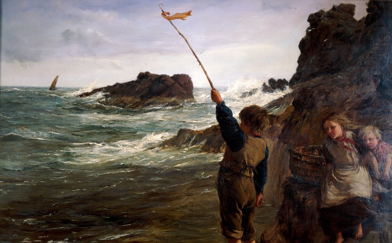 Pris par la marée, 1869 - James Clarke Hook