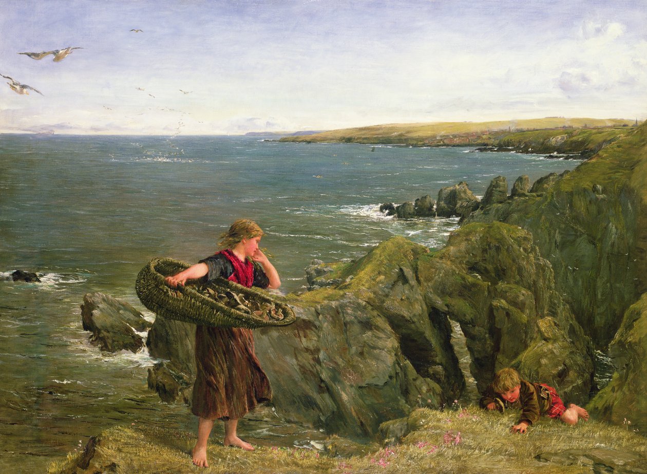 Cueilleurs de champignons, XIXe siècle - James Clarke Hook
