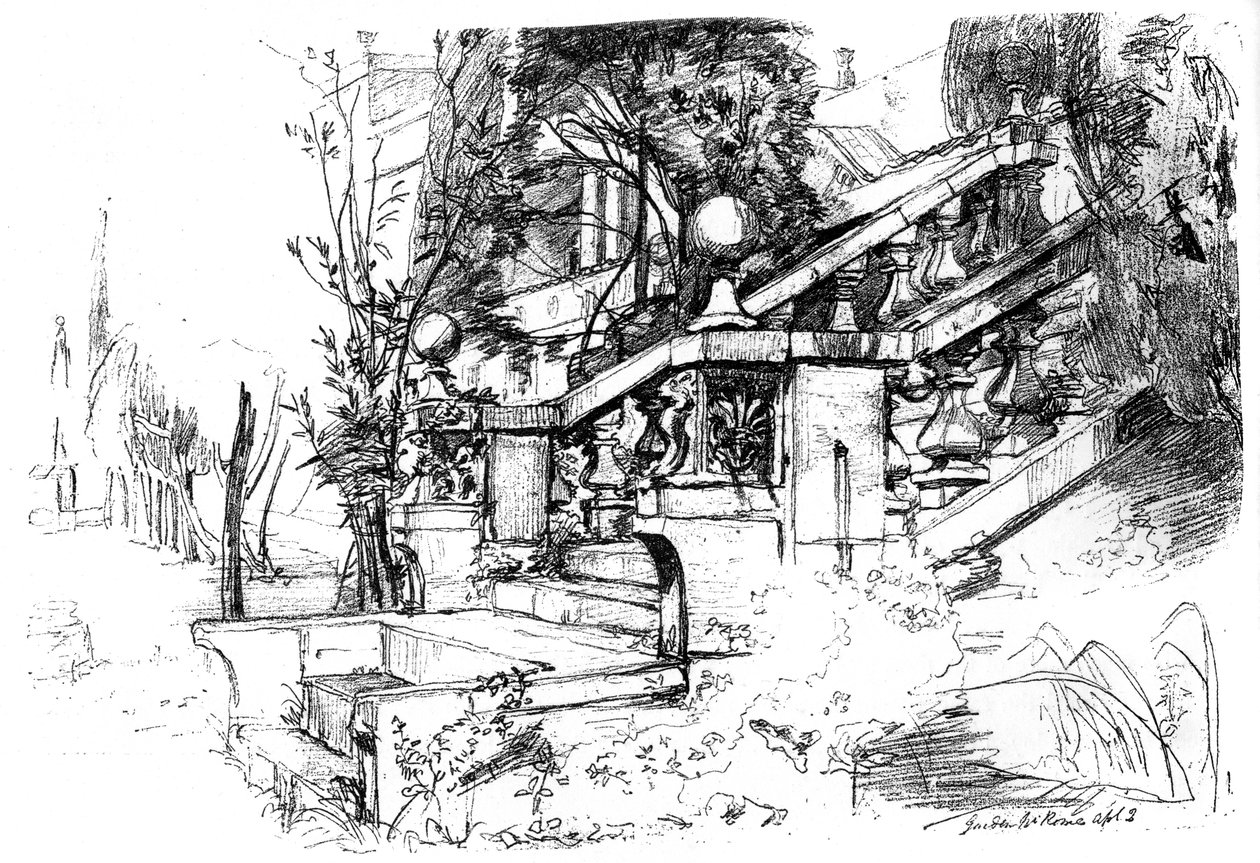 Le jardin près de Rome, 1848 vers 1880-1882 - James Clarke Hook