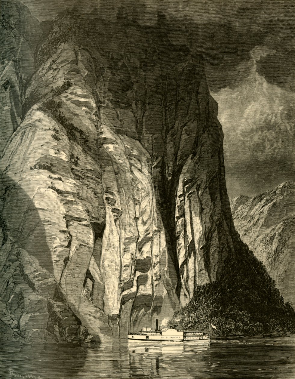 Sous Trinity Rock, Saguenay, 1874 - James David Smillie