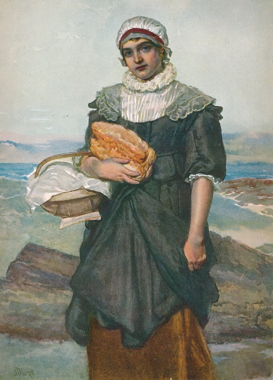 Une pêcheuse française, c1890, 1906 - James Dromgole Linton