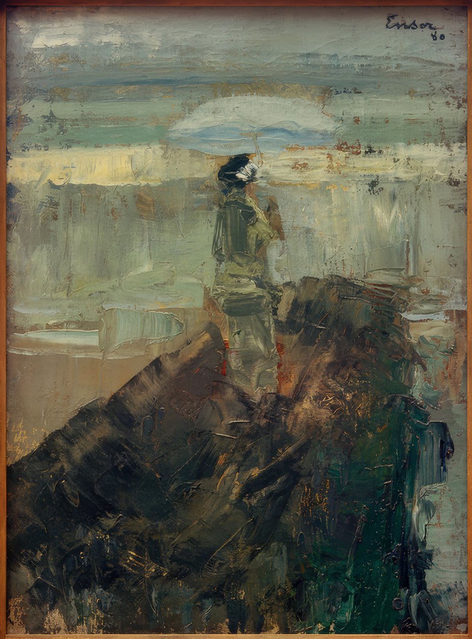 La dame sur la jetée - James Sidney Ensor