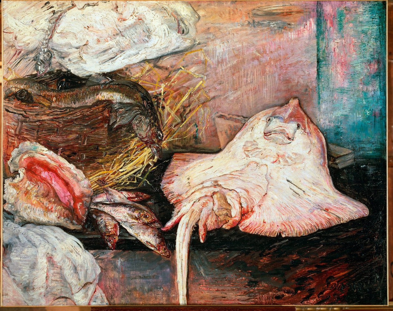 Nature morte avec raie - James Ensor