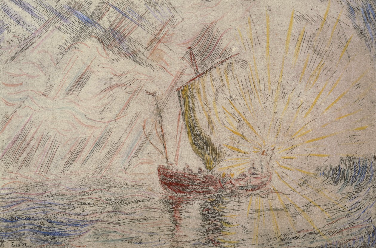 Le Christ calmant la tempête - James Ensor