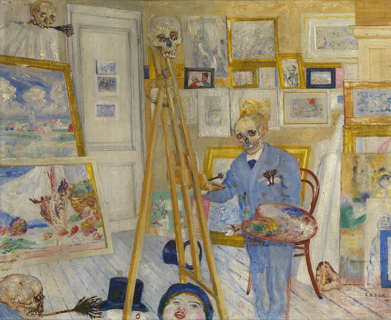 Le Peintre squelette, 1896 - James Ensor