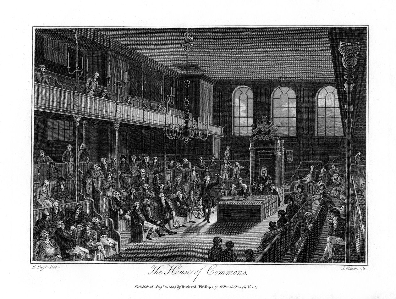 La Chambre des communes, Londres, 1804 - James Fittler