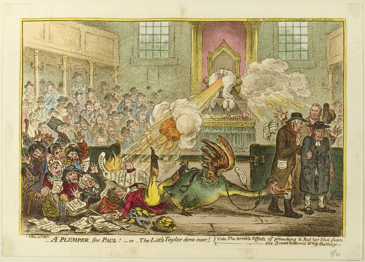 Un plumper pour Paul - James Gillray