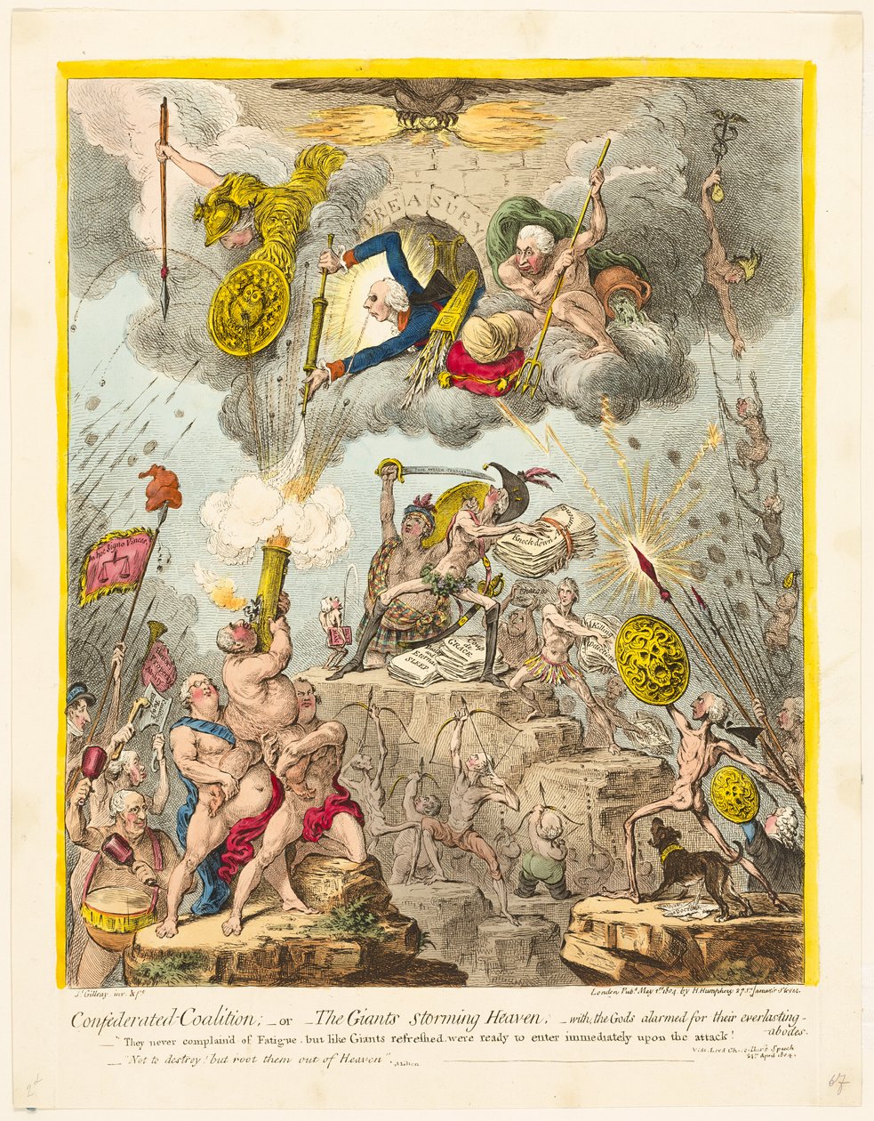 Coalition confédérée - James Gillray