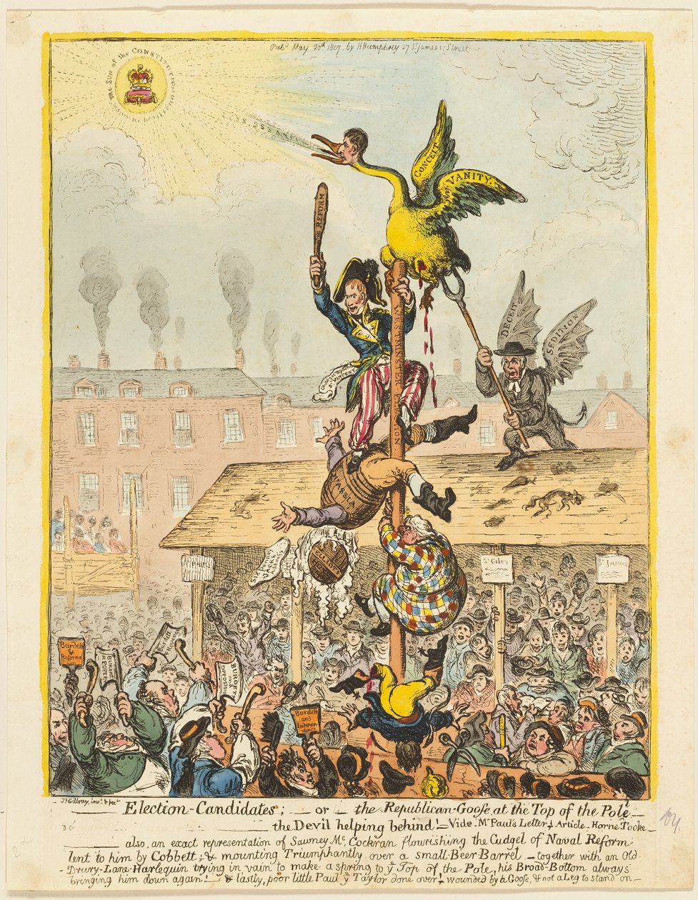 Candidats aux élections - James Gillray