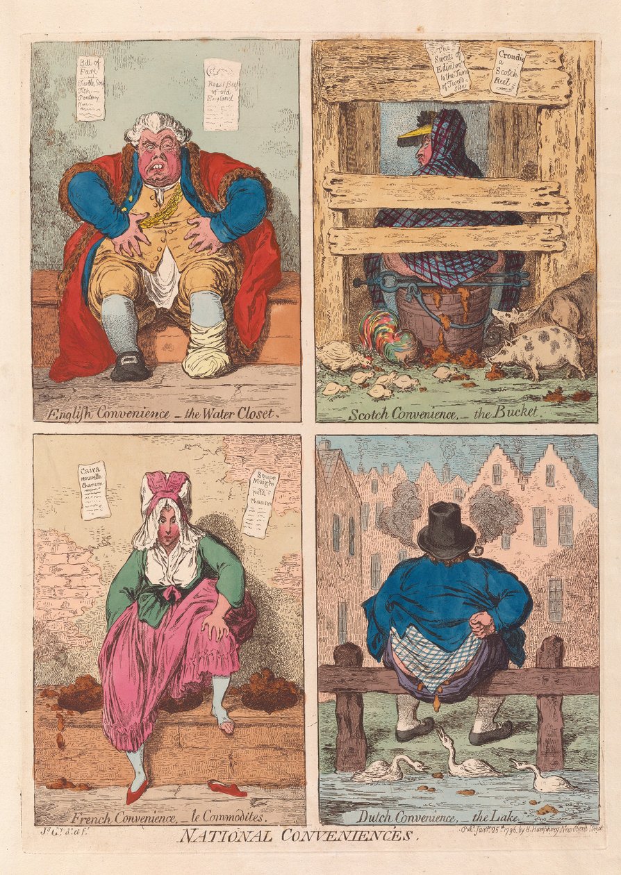 Commodités nationales, pub. 1796 - James Gillray
