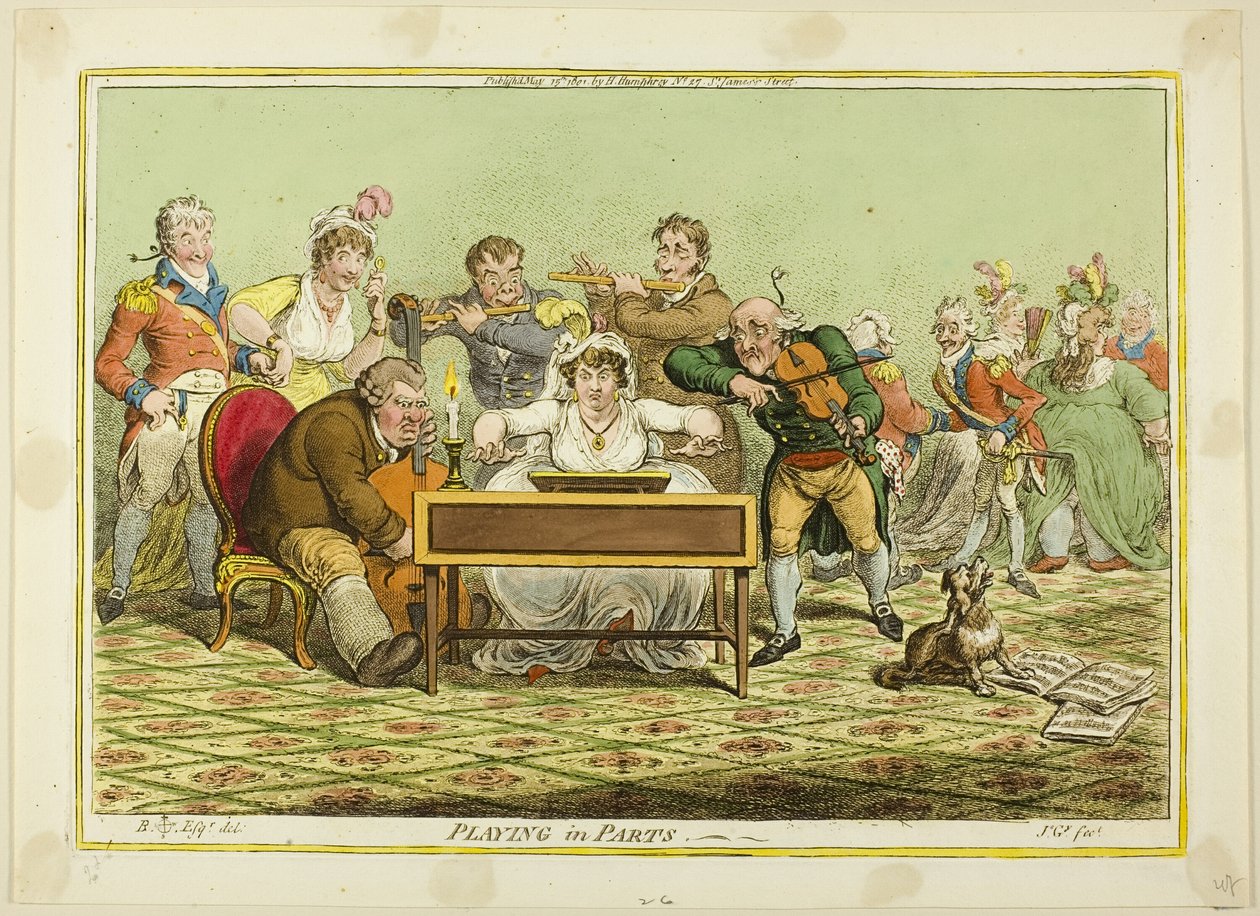 Jouer en pièces détachées - James Gillray