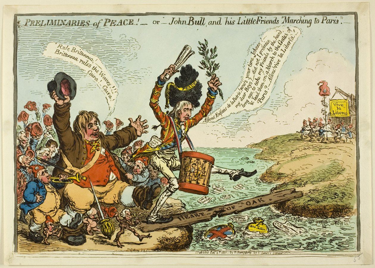 Préliminaires de la paix - James Gillray