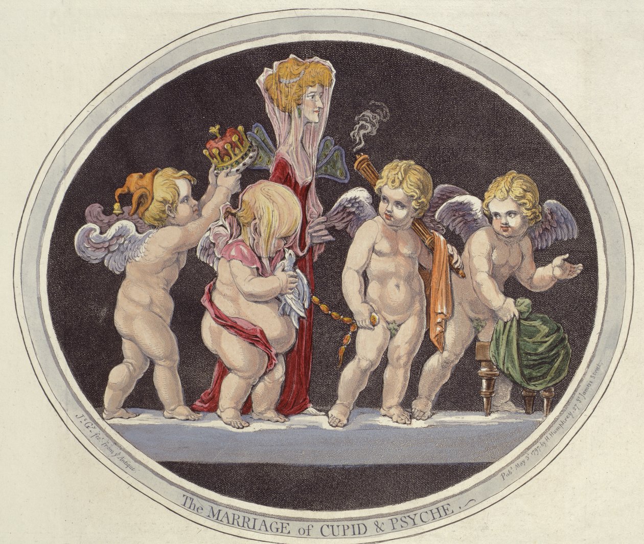 Le Mariage de Cupidon et Psyché - James Gillray
