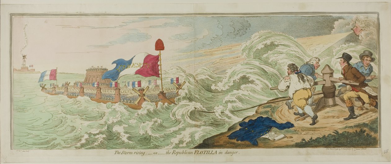 La tempête se lève - James Gillray