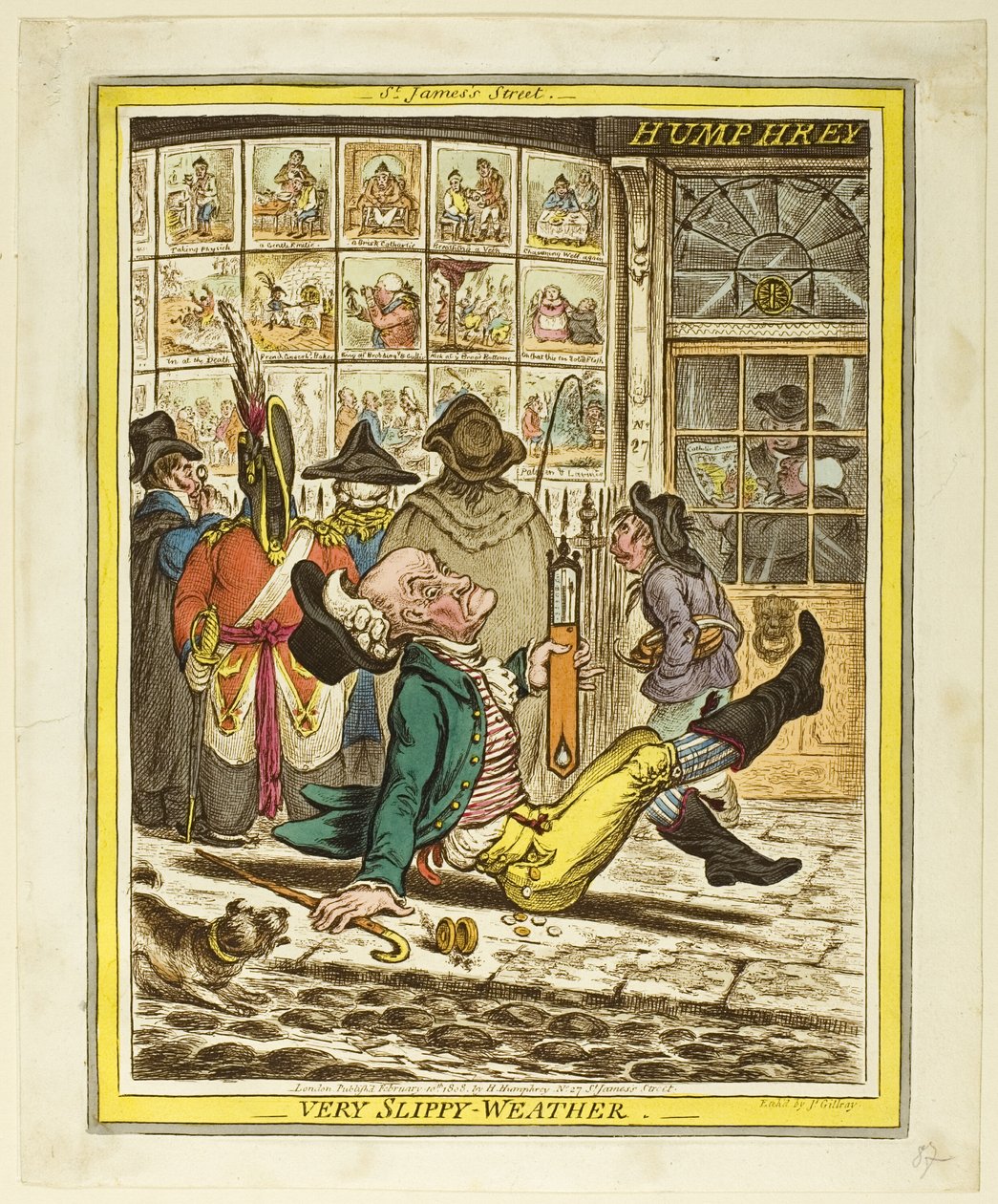 Temps très glissant - James Gillray