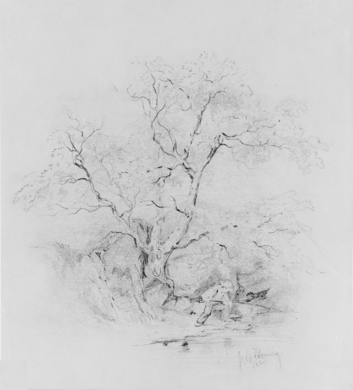 Garçon à la pêche - James Goodwyn Clonney