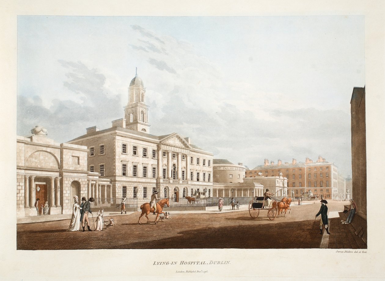 Hôpital de maternité, Dublin, 1795 - James Malton