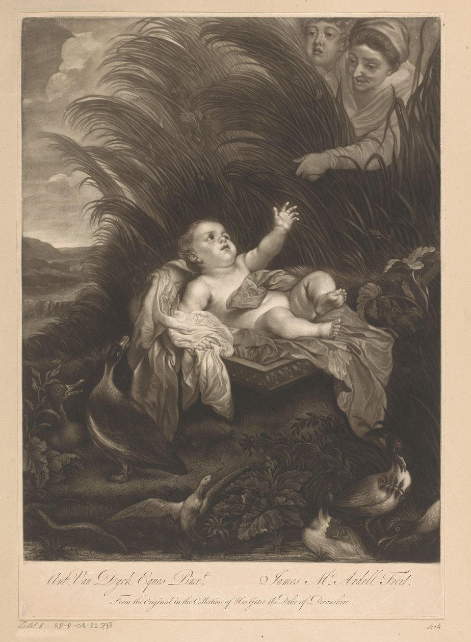 La découverte de Moïse - James McArdell