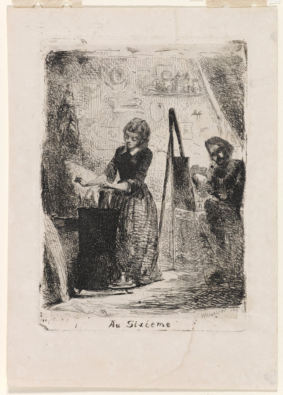 Au Sixième - James Abbott McNeill Whistler