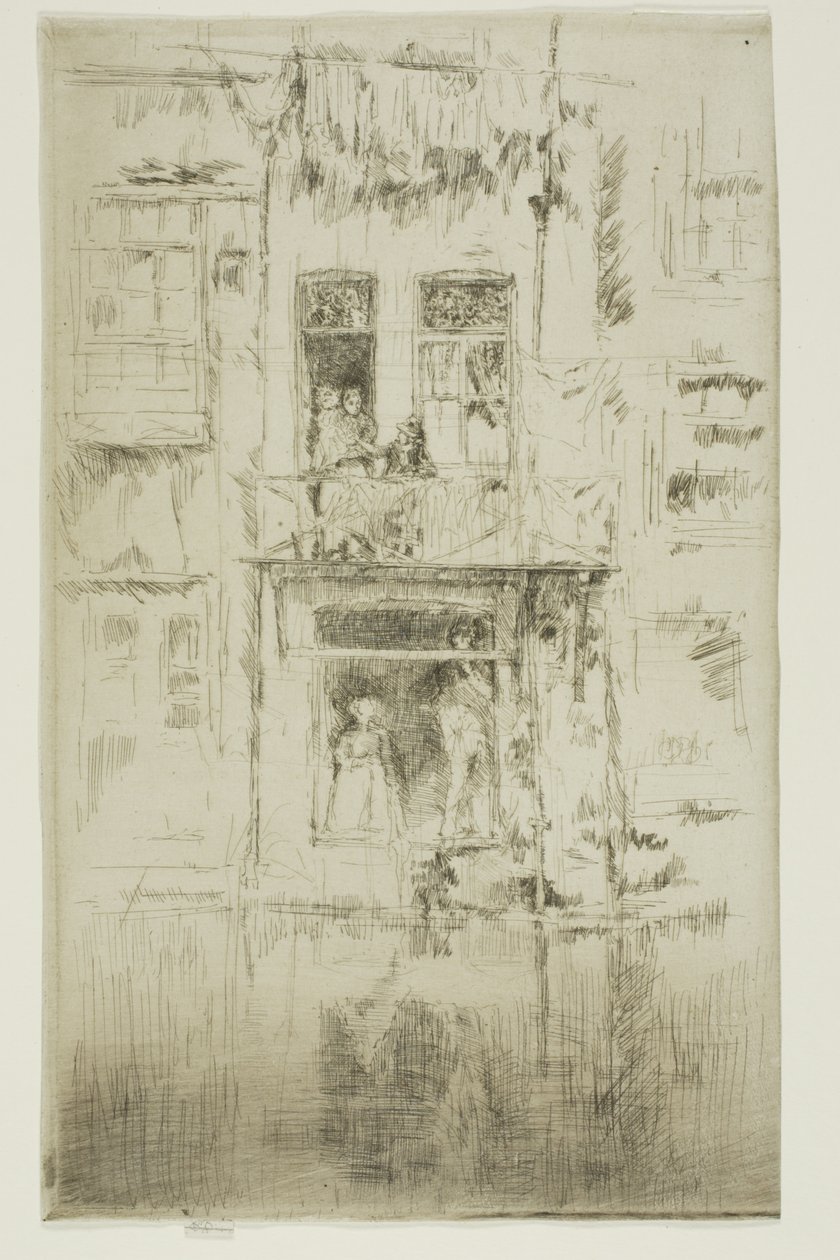 Balcon, Amsterdam - James Abbott McNeill Whistler