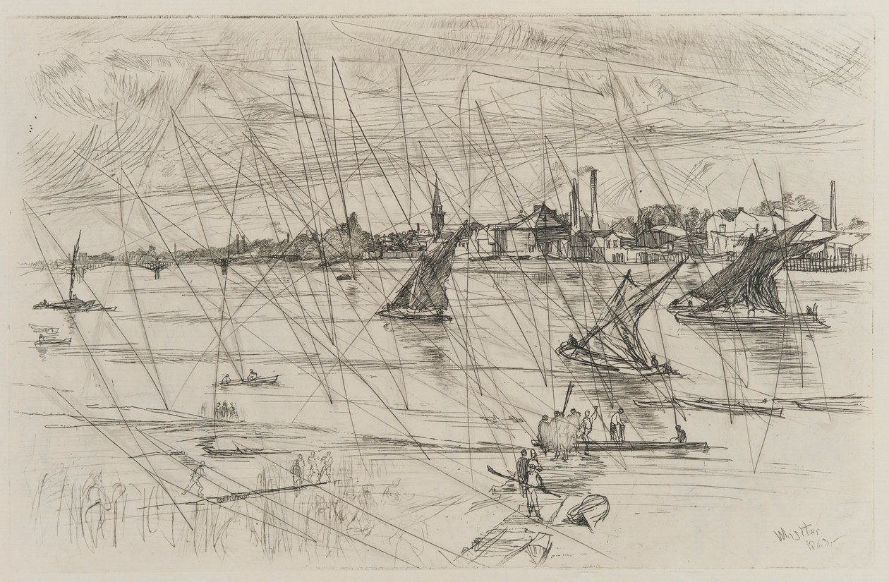 Battersea Reach - James Abbott McNeill Whistler