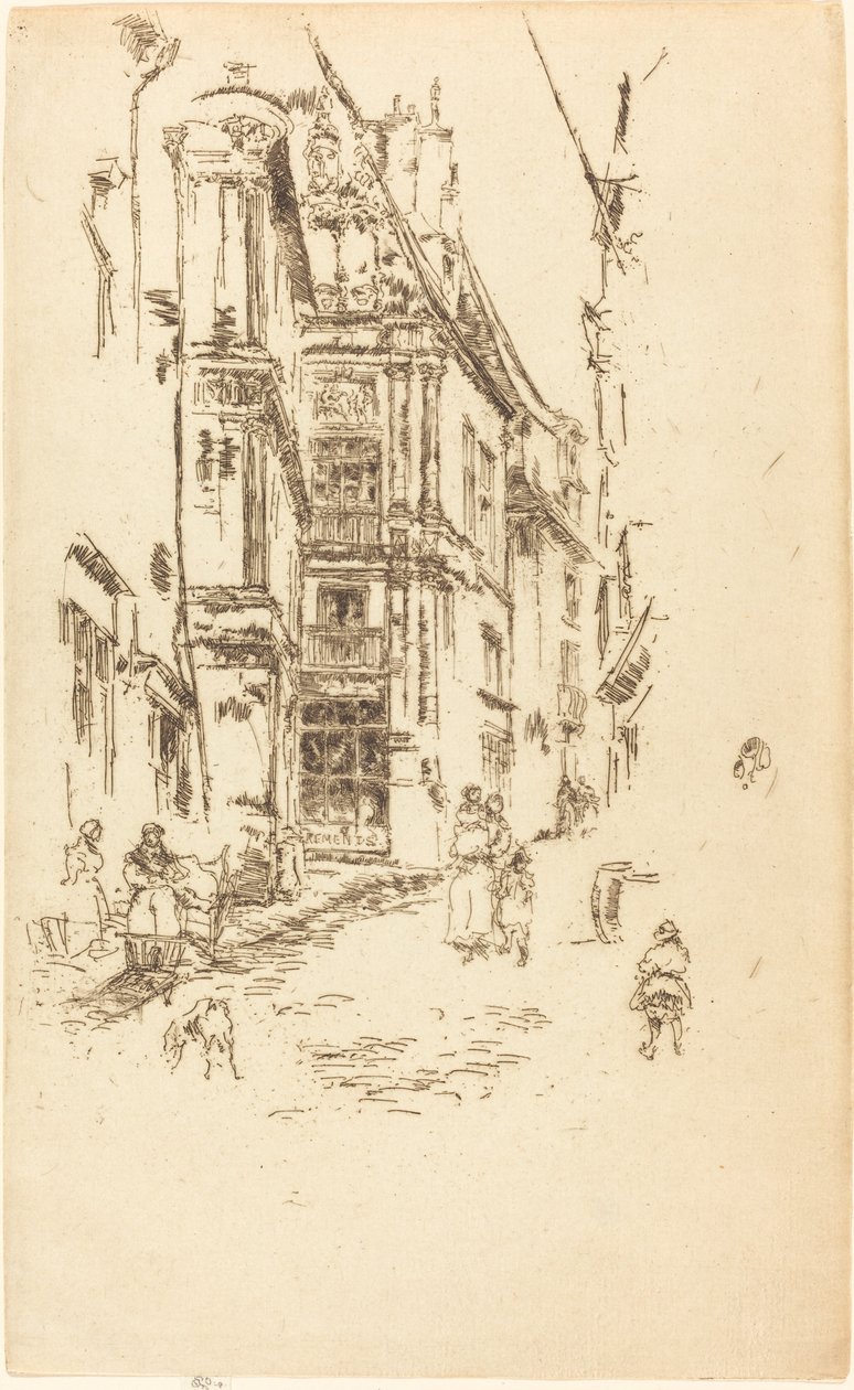 Chancellerie, Loches - James Abbott McNeill Whistler