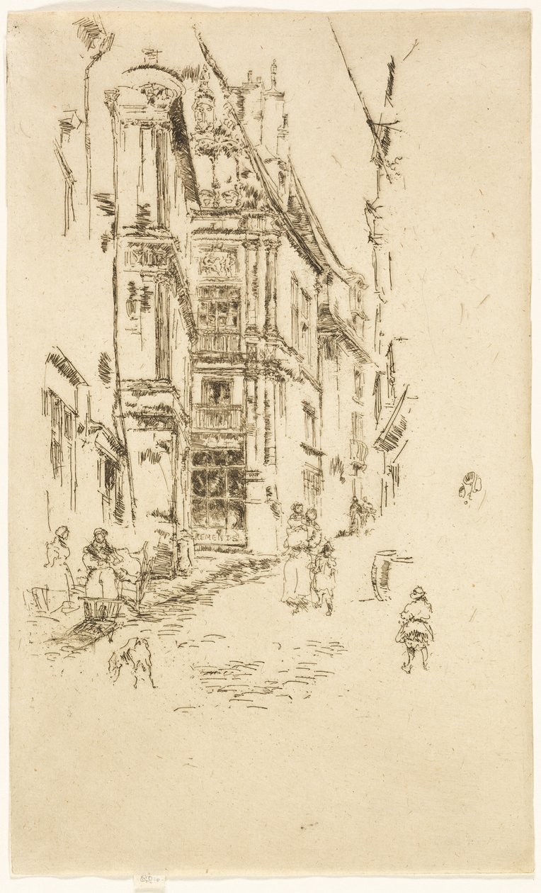 Chancellerie, Loches - James McNeill Whistler
