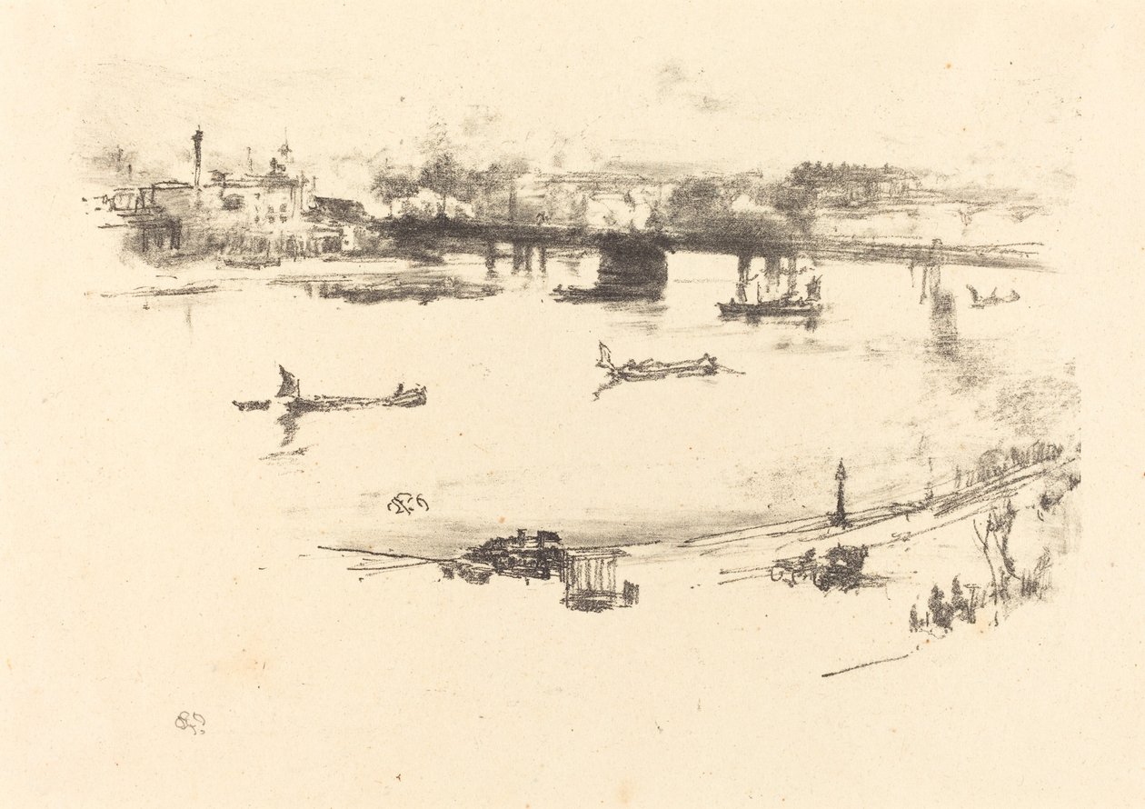 Pont ferroviaire de Charing Cross - James Abbott McNeill Whistler