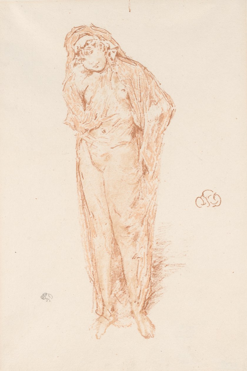 Figure drapée, debout - James Abbott McNeill Whistler
