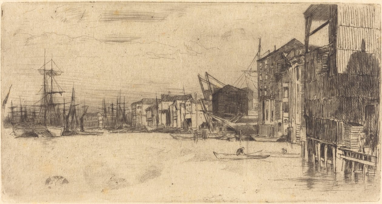 Quai du Libre-Échange - James Abbott McNeill Whistler
