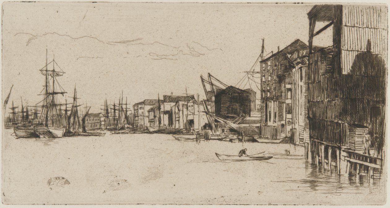 Quai du libre-échange - James Abbott McNeill Whistler