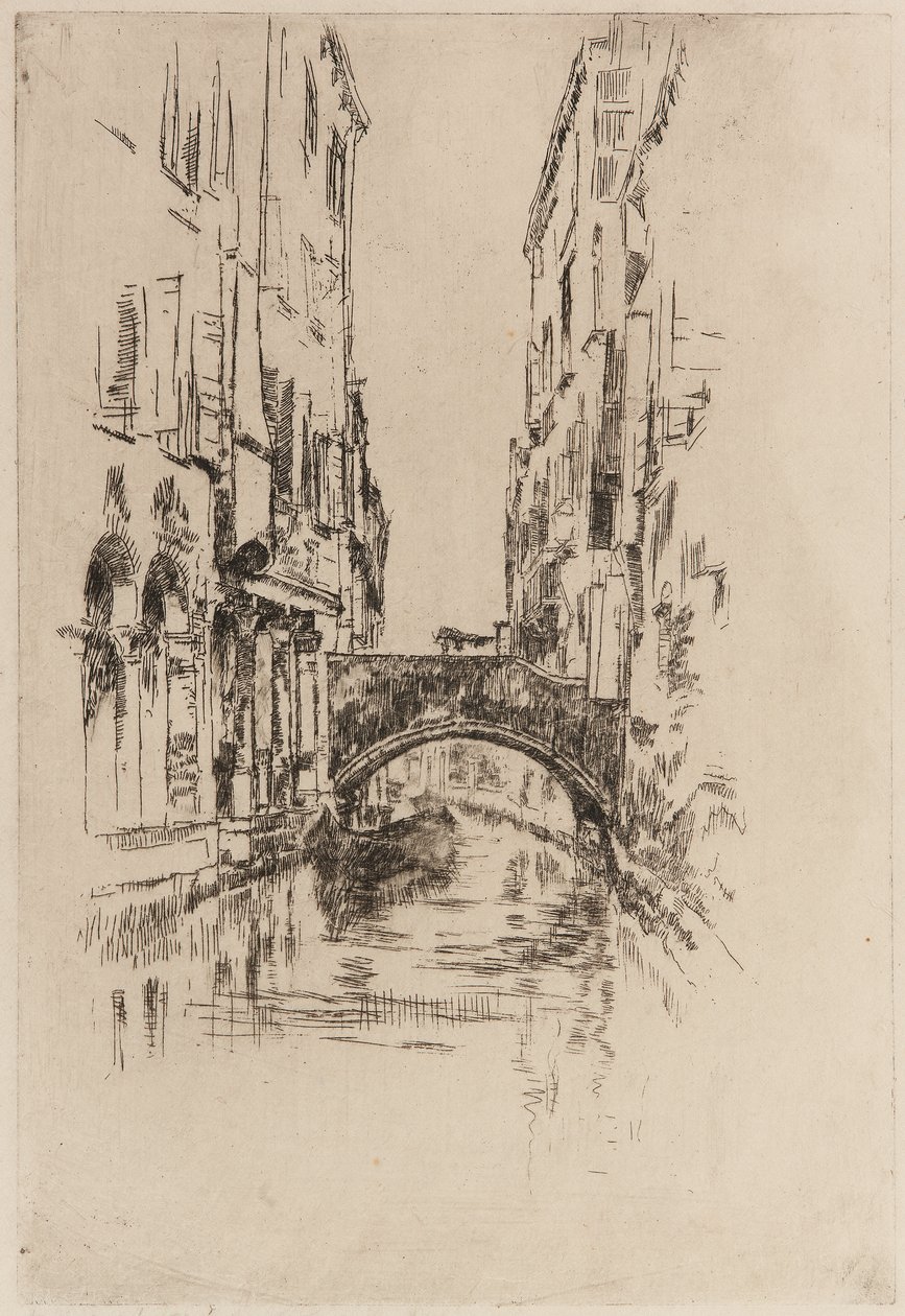 Gondole sous un Pont - James Abbott McNeill Whistler