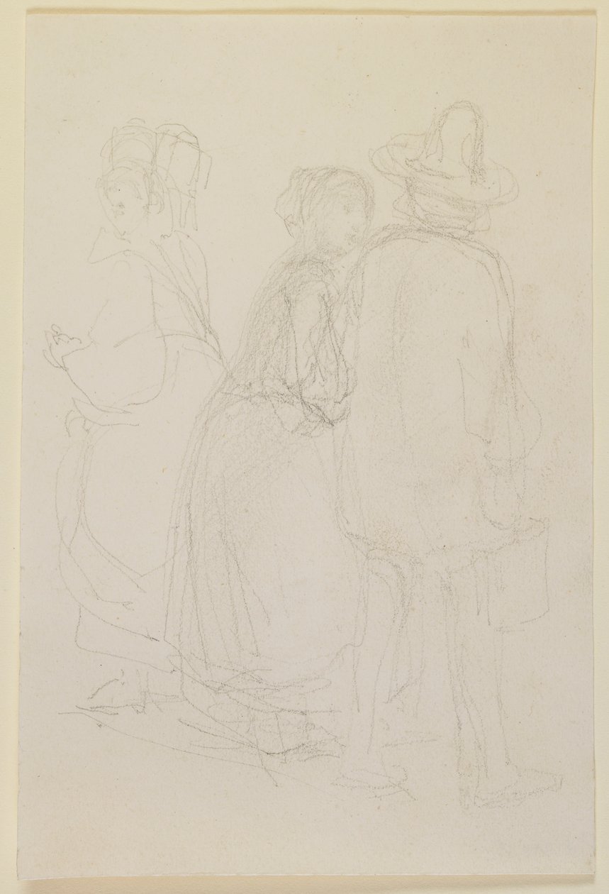 Groupe de trois figures debout - James Abbott McNeill Whistler