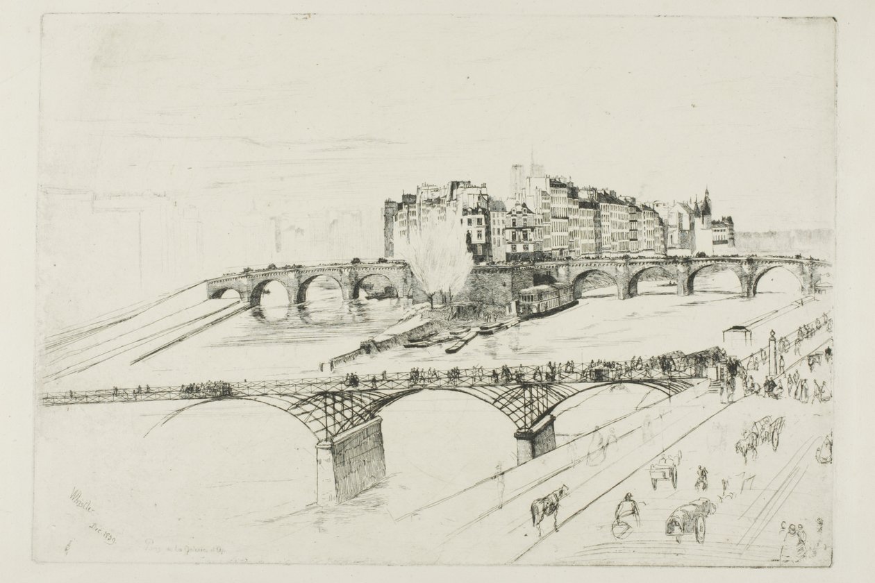 Île de la Cité, Paris - James Abbott McNeill Whistler